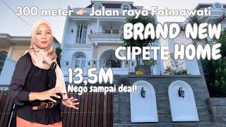 Brand new home 13,5M nego sampai DEAL! di Cipete hanya 300 meter ke Jalan Raya Fatmawati