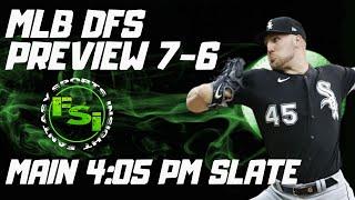 FSi DFS MLB - Main Slate Preview - DraftKings Picks - SATURDAY July 6th 2024