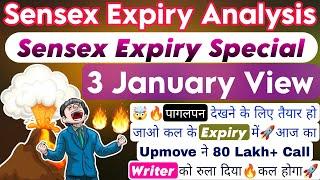 Sensex Expiry Day Strategy | Sensex Expiry Day Hero Zero Strategy & Sensex Prediction For 3rd Jan