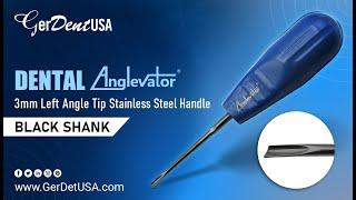 Dental Anglevator 3mm Left Stainless Steel Black Shank | Dental Surgical Instruments | #GerDentUSA