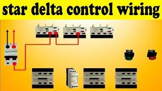 star delta starter control wiring diagram | Ali Technical Power