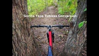 How to do a tubeless conversion with gorilla tape