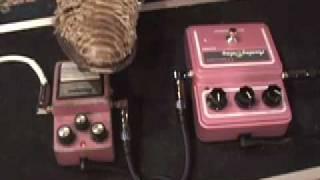 Maxon AD999 vs 80's Ibanez AD9 analog delay guitar effects pedal shootout w/ Les Paul and Marshall