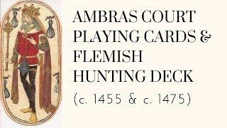 UNBOXING: The Cloisters Playing Cards / Flemish Hunting Deck, Ambras Court Playing Cards Facsimiles