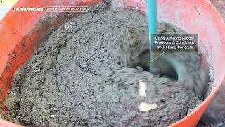 How to Mix Backfill Trowelable Concrete - HardMaster W610