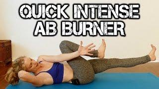 INTENSE ABS! 10 Minute Ab & Core Yoga Workout with Lindsey to Burn Belly Fat, Tone & Shape