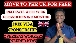 The UK is recruiting skilled and unskilled workers / APPLY NOW / VISA IN 3 WEEKS / Move with Family