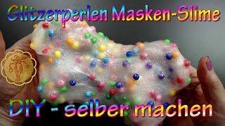 Slime: Masken-Slime mit Glitzerperlen - selber machen - DIY