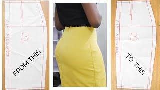 WATCH THIS! ADJUST YOUR ZIPPER ALLOWANCE ON YOUR SKIRT PATTERN TO FIT YOUR BUM/BODY