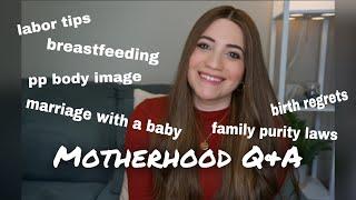 Motherhood Q&A | adjusting as first time mom, niddah after birth, labor tips, postpartum depression