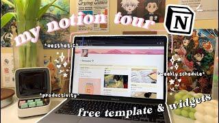 how i stay organized and productive as a college student | notion tour + free template 