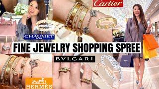 FINE JEWELRY SHOPPING SPREE AT CARTIER, HERMES, BULGARI & CHAUMET + Mod Shots! *I did some damage*