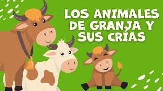 Los animales de granja y sus crías para niños | Familia de animales | Bebés de los Animales Granja