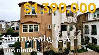 Tour a 4Beds 3.5Bath Townhouse in Sunnyvale | $1,390,000