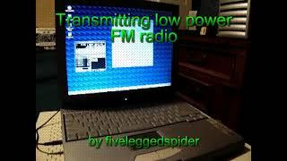 Pentium III 800 Laptop + Low Power FM Radio Transmitter