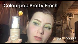 Colourpop Pretty Fresh Foundation Wear Test & Review kealeysbeauty