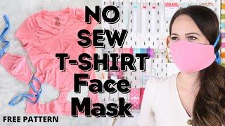 How to Make a NO-SEW FACE MASK From a T-Shirt Easy Tutorial!