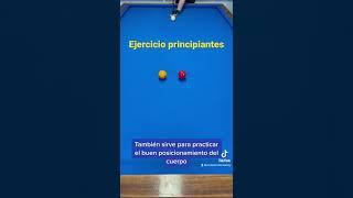 Clases de billar: ejercicio para principiantes