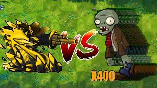 PVZ 1 Fusion 2.5 Challenge!! 1 Plants Fusion VS 400 Zombies - Who Will Win?