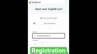 How to register for the English test