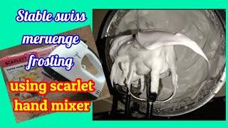 Stable swiss meringue frosting|swiss meringue icing|WengBaalChannel