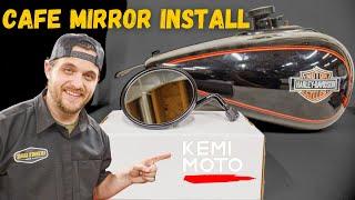 Cafe Mirror Install on my Harley-Davidson Sportster 48