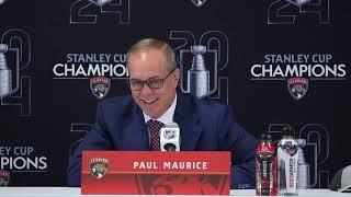 "You don't win a Stanley Cup, you share it." | Paul Maurice SCF Postgame Interview | 6.24.24