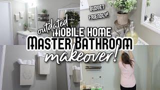 MASTER BATHROOM RENOVATION! | MOBILE HOME MAKEOVER ON A BUDGET!