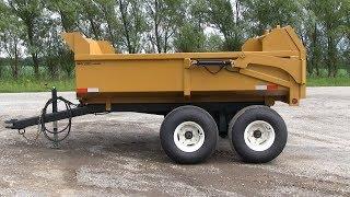 8 TON capacity Off-Road Utility Dump Trailer.  All post and seams are 100% welded.