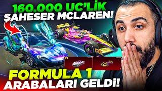 160.000 UC YENİ ŞAHESER MCLAREN GELDİ!!  YENİ FORMULA 1 ARABALARI HEPSİNİ ALDIK! | PUBG MOBILE