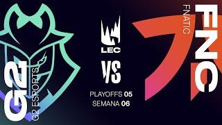 G2 ESPORTS VS FNATIC - MAPA 1 - PLAYOFFS 5 - LEC - VERANO 2024 - LEAGUE OF LEGENDS