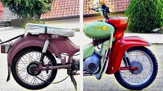 Forgotten GDR moped restored after 50+ years | Simson Star SR4 Detailing | No talking