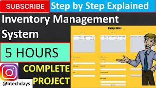 Inventory Management System in java (JFrame, Netbeans, Mysql) Complete Project (step by step)