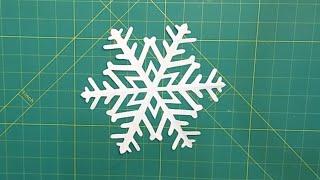 Simple SnowFlakes (Paper Snowflakes)| Christmas Decoration (@Mocha Arts & Crafts ) Paper Flakes #5