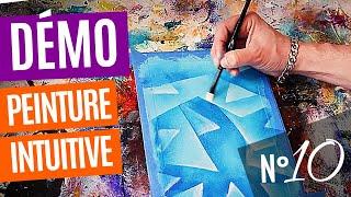  Demo peinture Intuitive n°10 : Ombre, perspective, profondeur - peinture abstraite acrylique