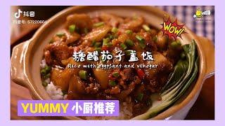 深夜美食EP19 ：糖醋茄子盖饭 I Rice with Eggplant and Vinegar Recipe