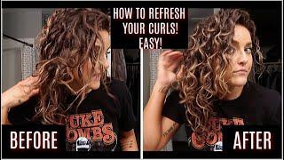 HOW TO REFRESH YOUR CURLS | EASY & CHEAP |