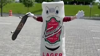 Gansett tall boy do a kick flip - All I Need skateboards