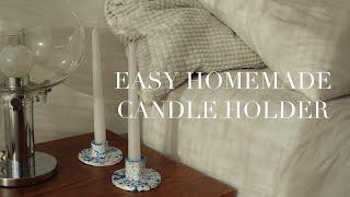 DIY CANDLE HOLDER  // english subtitles