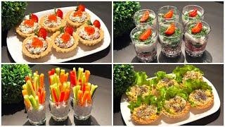 4 Quick Party Appetizers! Simple Party and Buffet Appetizers in 5 Minutes!