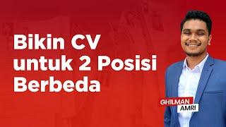 Cara Membuat CV untuk 2 Posisi yang Berbeda? | Saturday Morning Tea