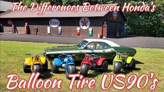 The Differences Between Honda's 1970 to 1974 Balloon Tire US90's