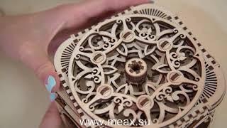 3d пазл шкатулка ugears