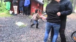 Mina chased by 5 year old kid