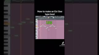 How To Make Hard Melodies For EST GEE #shorts  #trapmusic #flstudio20 #flstudio  #beats