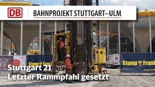 Letzter Rammpfahl für Hauptbahnhof gesetzt