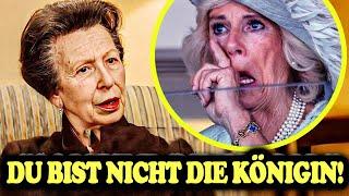 Prinzessin Anne sagte zu Camilla "Du bist nicht die Königin!" Behauptet Prinzessin Dianas Kleidermac