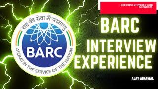 Interview Experience Series : Episode 3 | BARC Interview questions