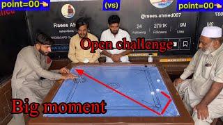 most carrom young player aqib na shah g ko open challenge da diya kya bna ga full video aaj match