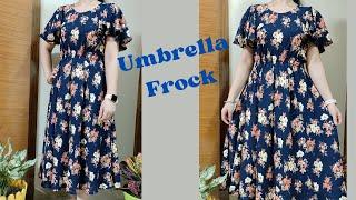 Umbrella Frock / Umbrella Kurti || Fab Stitch #sewing #fashion #umbrellacutfrock